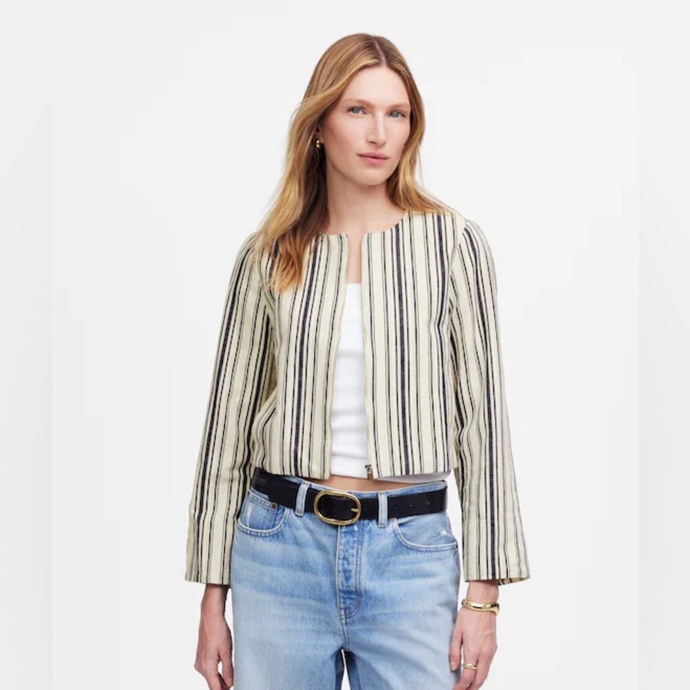 Madewell crop cardigan jacket